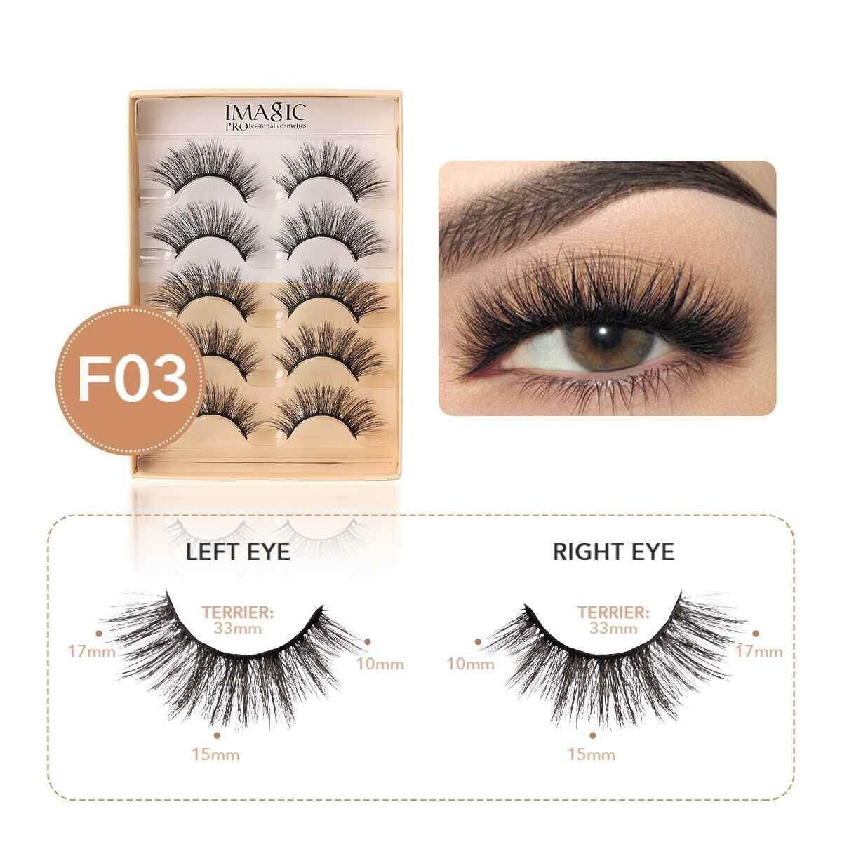 Imagic PROfessional Premium 3D Eyelashes 5 Pair (F03)