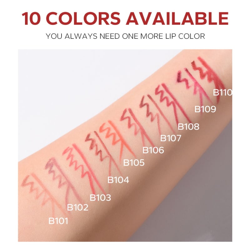 Beauty Glazed Waterproof & Long Lasting Lip Liner - Red Wine B109