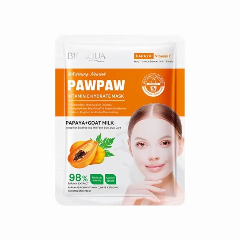 Bioaqua Pawpaw Vitamin C Hydrate Mask (Papaya+ Goat Milk)