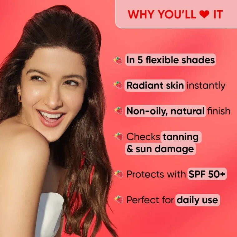Dot & Key Strawberry Dew Tinted Sunscreen SPF 50+ PA++++ - 05 Beige (50ml)