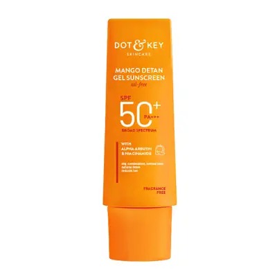 Dot & Key Mango Detan Gel Oil Free Sunscreen SPF 50+ PA+++ (80g)