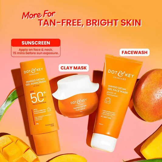 Dot & Key Mango Detan Gel Oil Free Sunscreen SPF 50+ PA+++ (80g)
