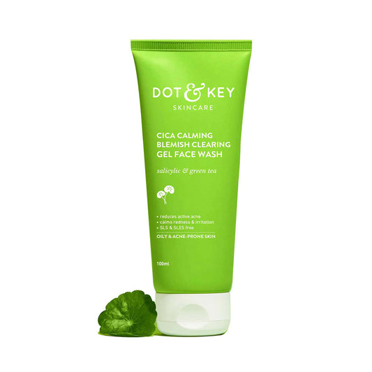 Dot & Key Cica Calming Blemishes Clearing Face Wash with 2% Salicylic Acid (100ml)