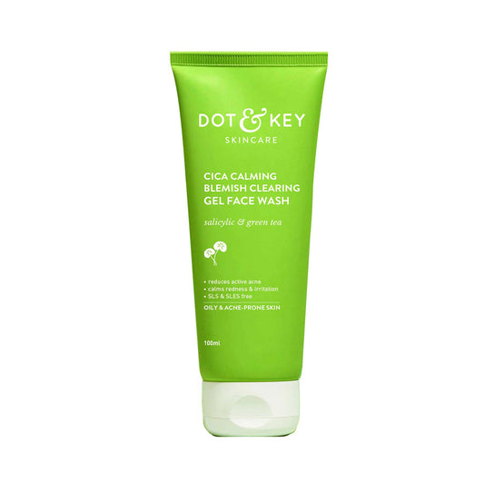 Dot & Key Cica Calming Blemishes Clearing Face Wash with 2% Salicylic Acid (100ml)