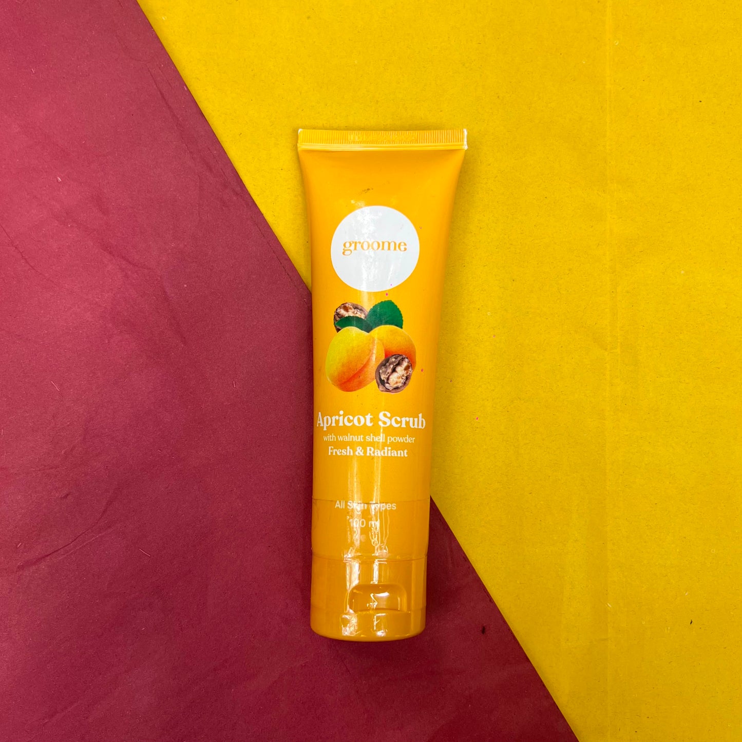 Groome Apricot Scrub - with Walnut Shell Powder (100ml)