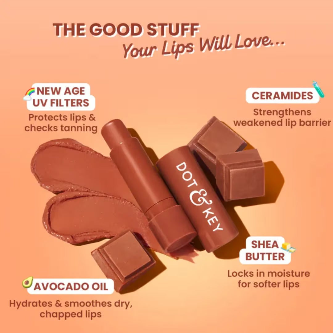Dot & Key Barrier Repair Hydrating Lip Balm SPF 50 4.5g – Cocoa Nude