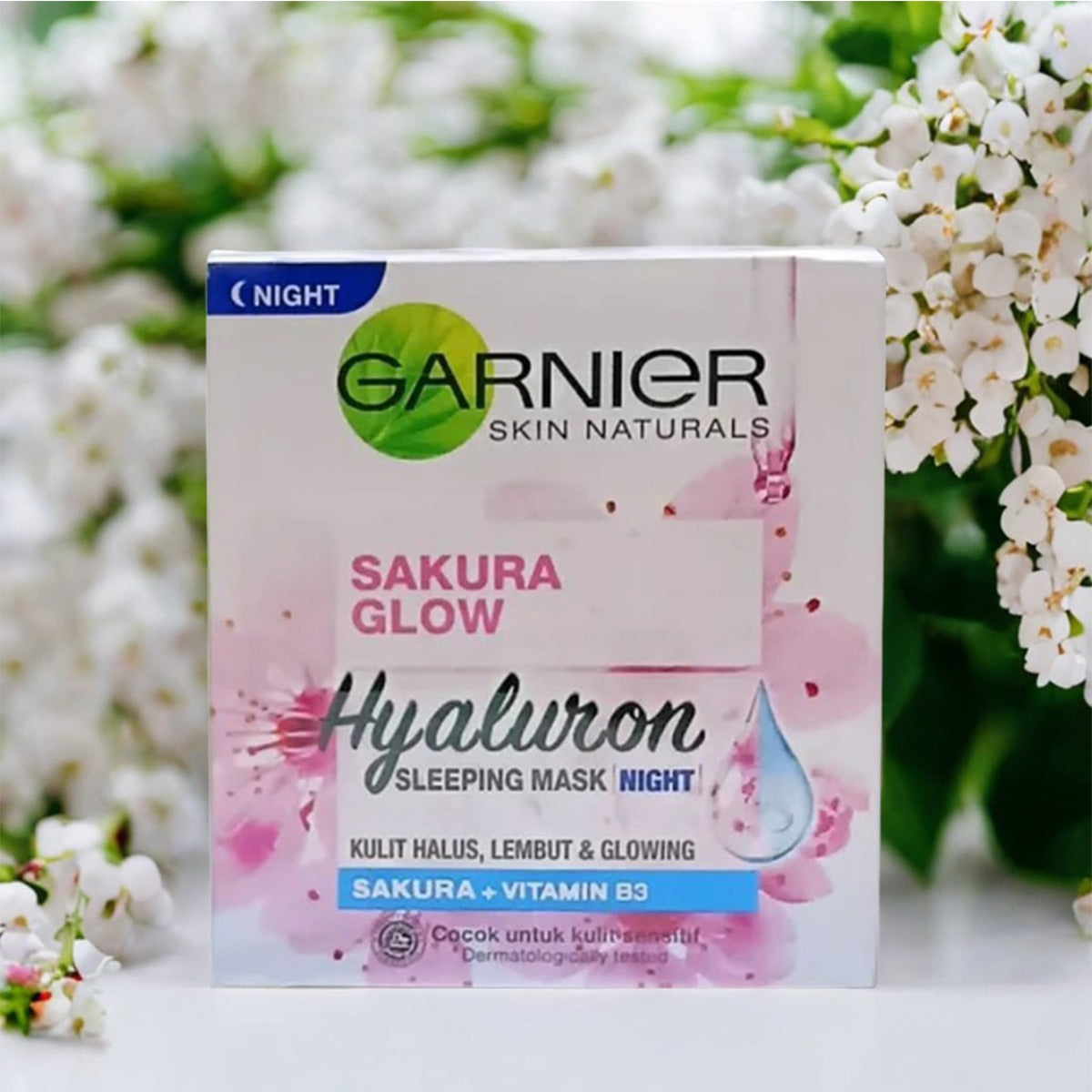 Garnier Sakura Glow Hyaluron Sleeping Mask Night Cream (50ml)