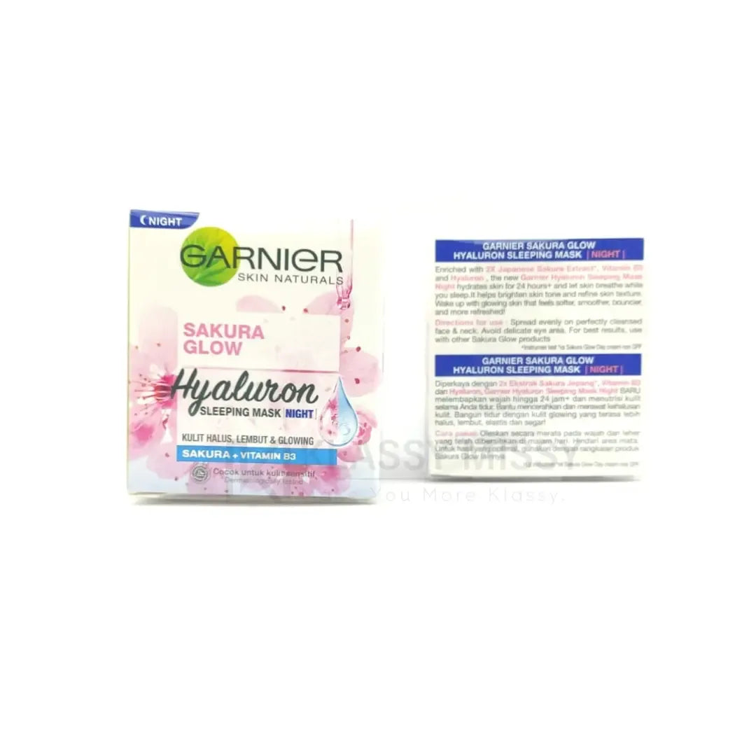 Garnier Sakura Glow Hyaluron Sleeping Mask Night Cream (50ml)