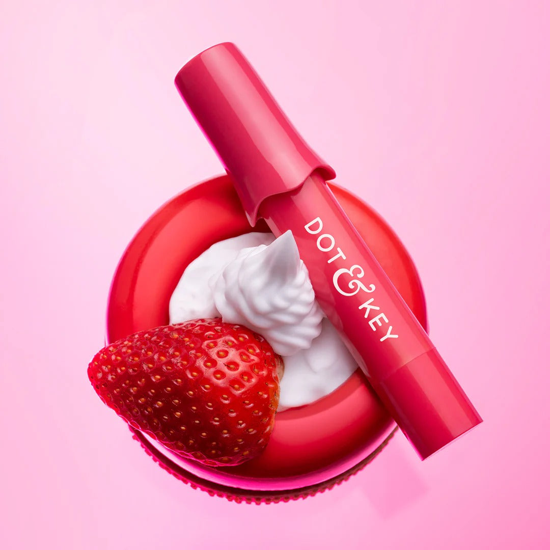 Dot & Key Meltie Lip Balm SPF 50+ with 2% Kojic 4g Strawberry Glaze