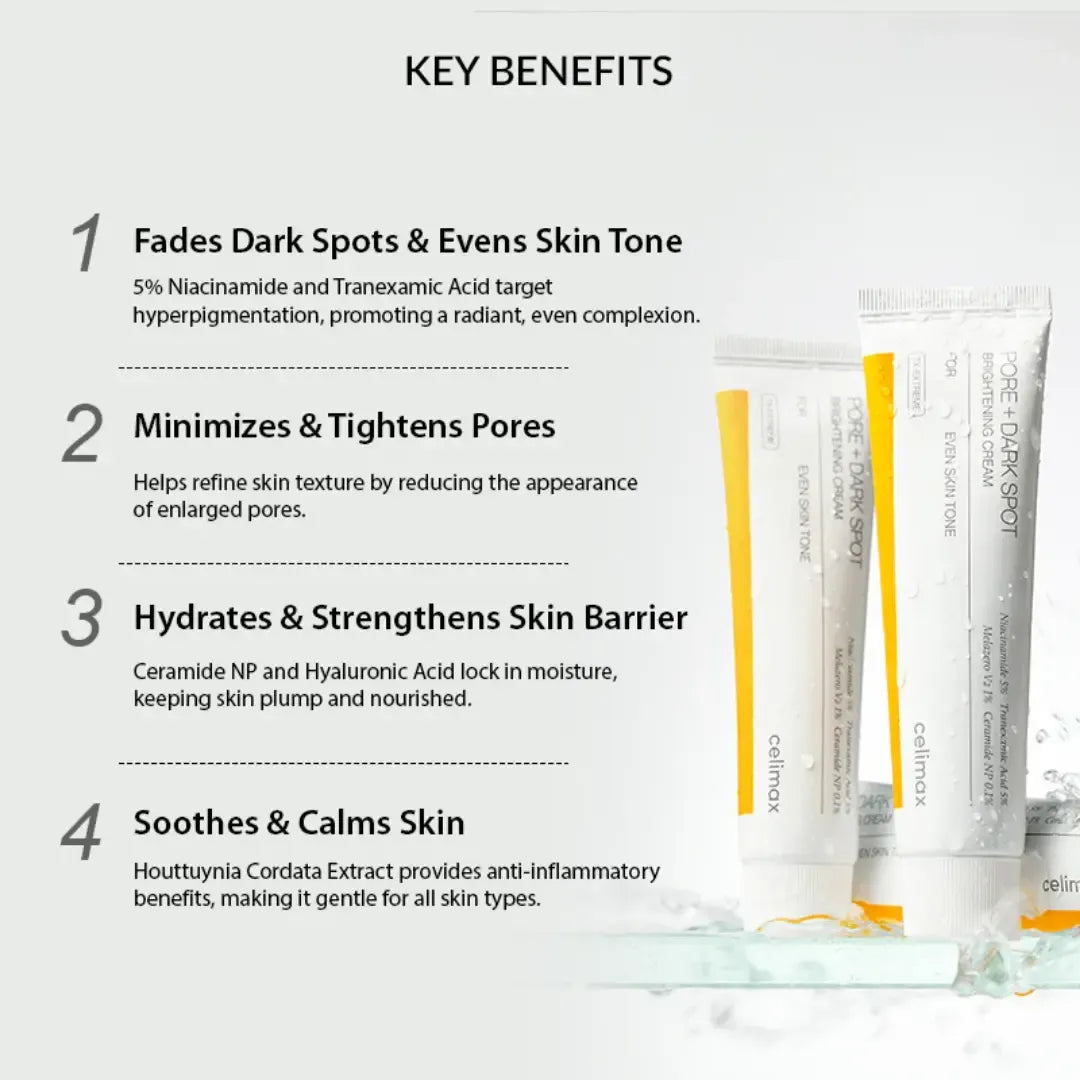 Celimax Pore+Dark Spot Brightening Cream (35ml)