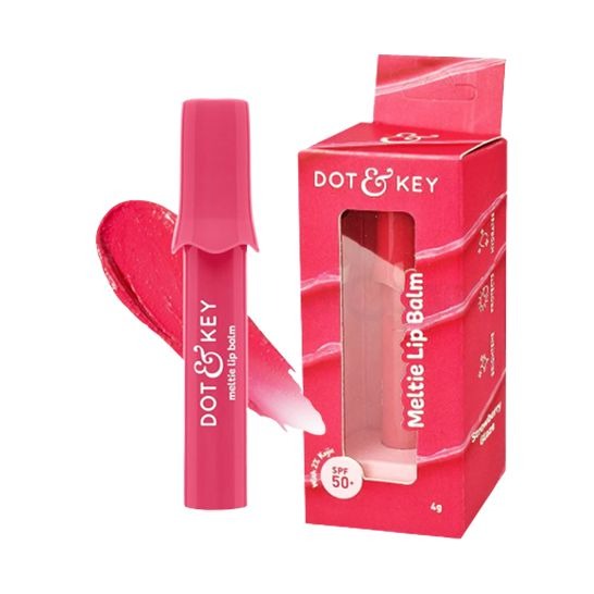 Dot & Key Meltie Lip Balm SPF 50+ with 2% Kojic 4g Strawberry Glaze
