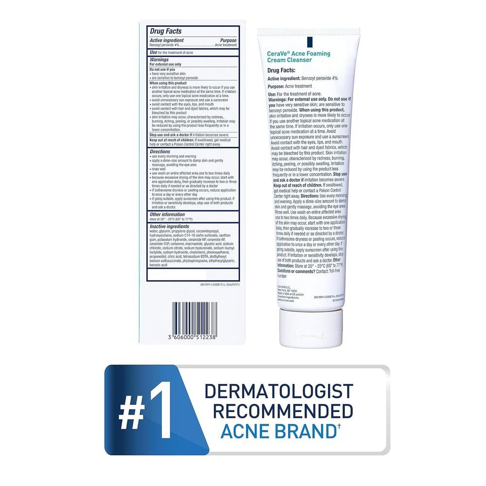 CeraVe Acne Foaming Cream Cleanser (150ml)