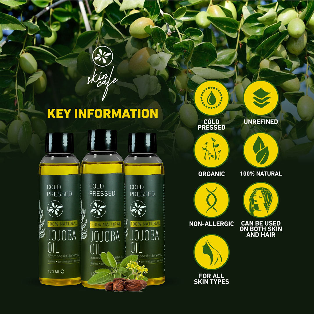 Skin Cafe Jojoba Oil - Cold Pressed (120ml)