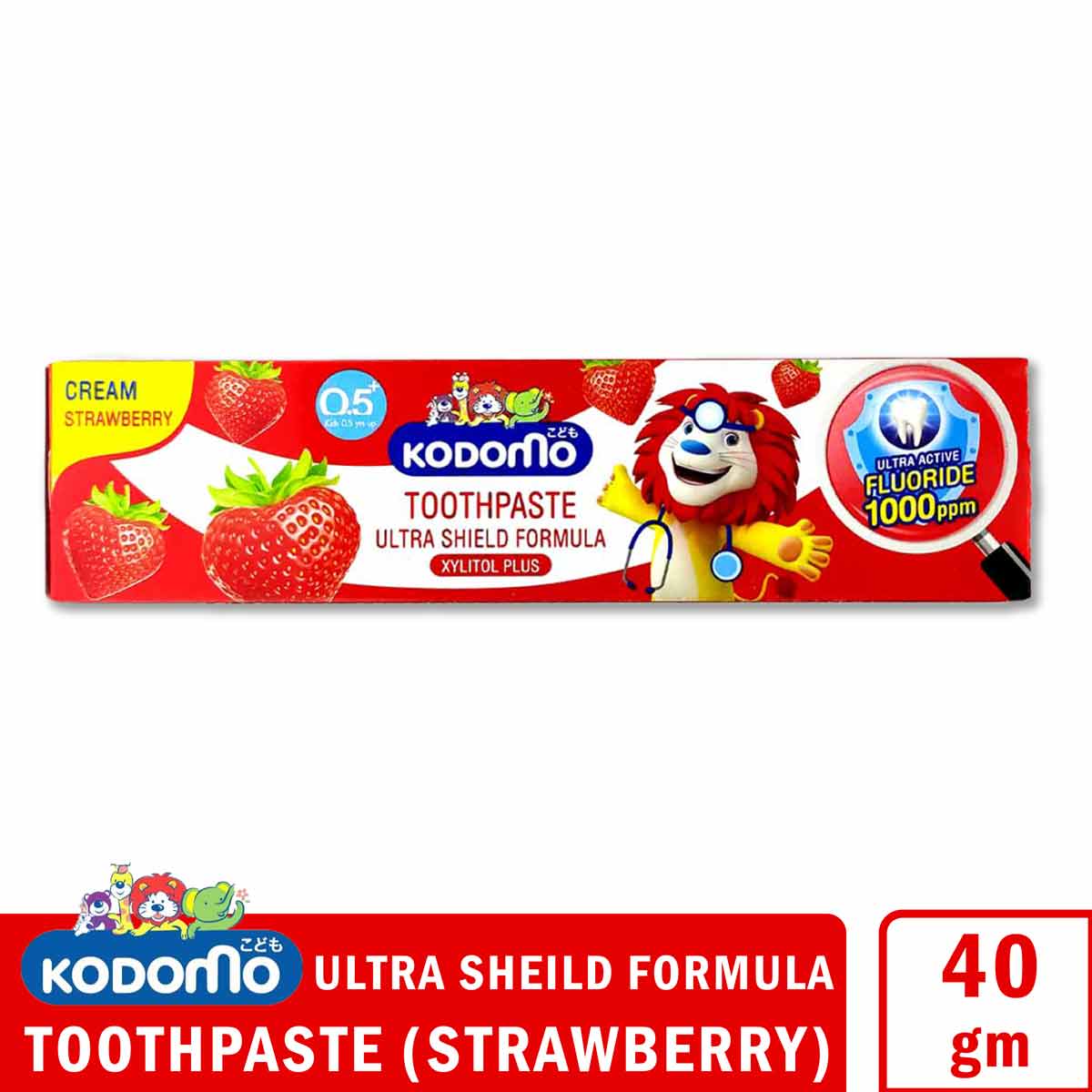 Kodomo Ultra Shield Toothpaste - Strawberry (40gm)