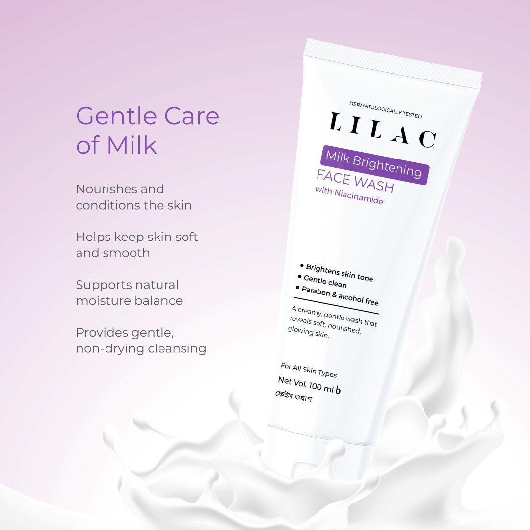 ⁠Lilac Milk Brightening Face Wash