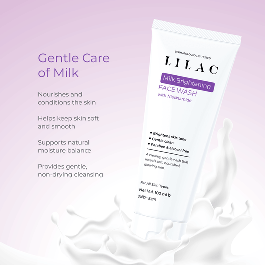 ⁠Lilac Milk Brightening Face Wash