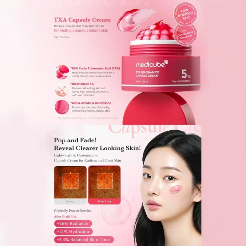 MEDICUBE- TXA Niacinamide Capsule Cream (55gm)