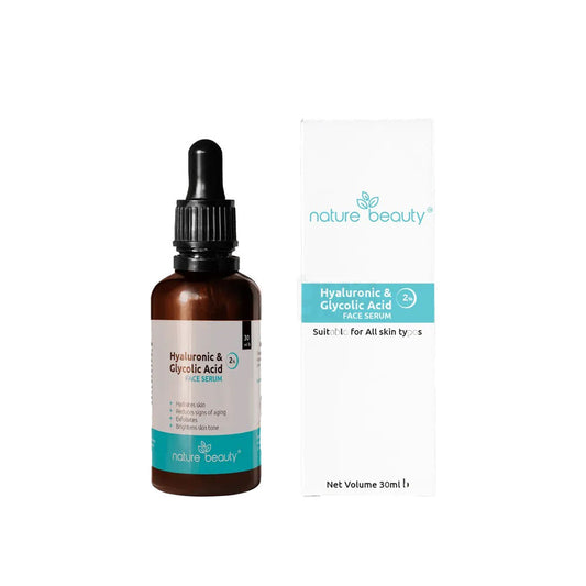 Nature Beauty Hyaluronic 1% & Glycolic Acid 2% Serum (30ml)