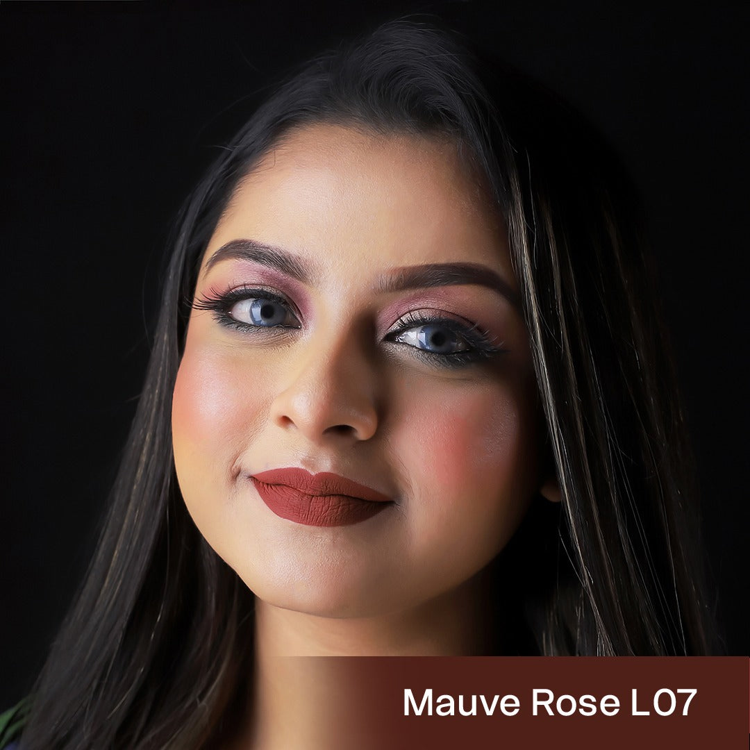 Nirvana Color Liquid Matte Lipstick -Mauve Rose L07
