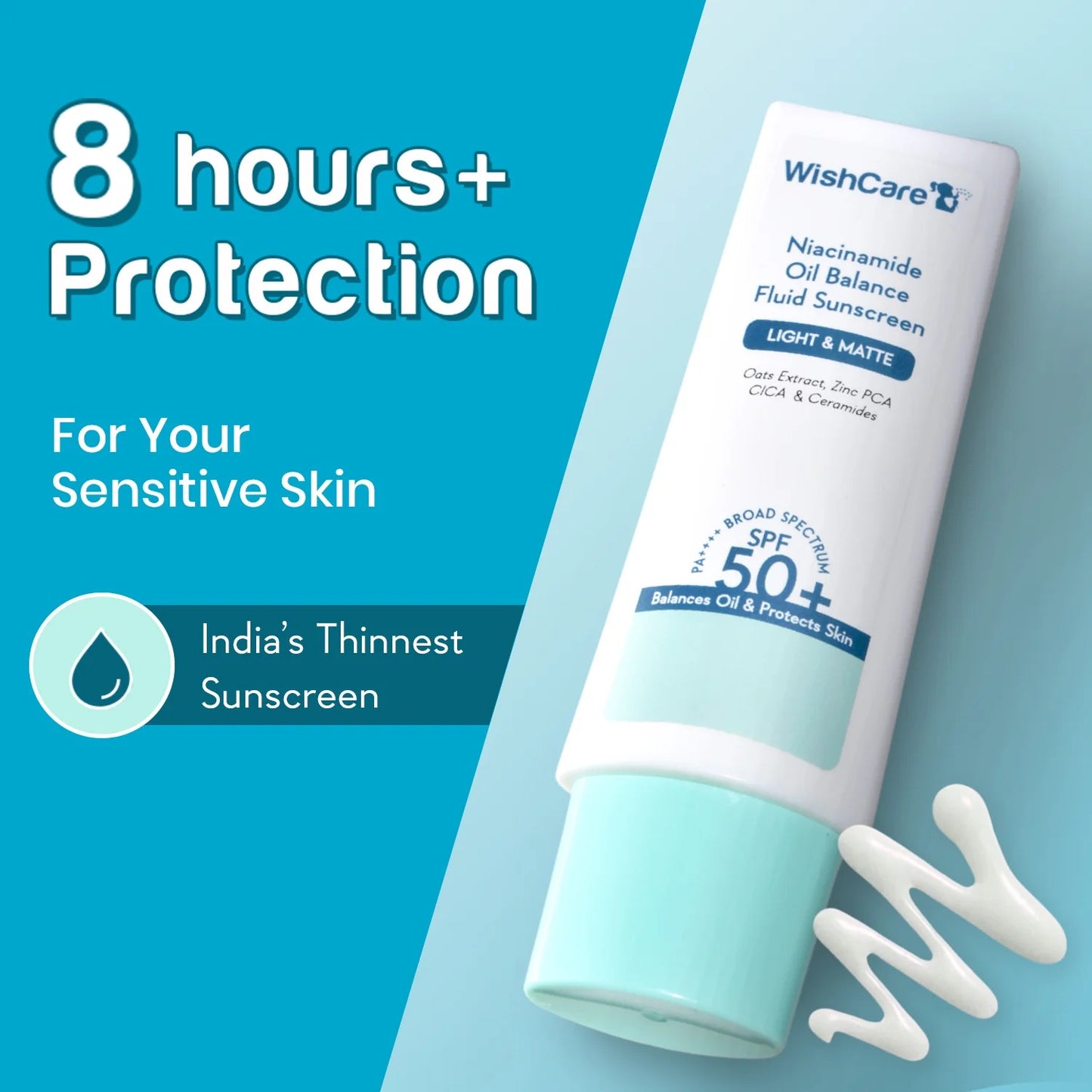 WishCare Niacinamide Oil Balance Fluid Sunscreen SPF50 PA++++ (50g)