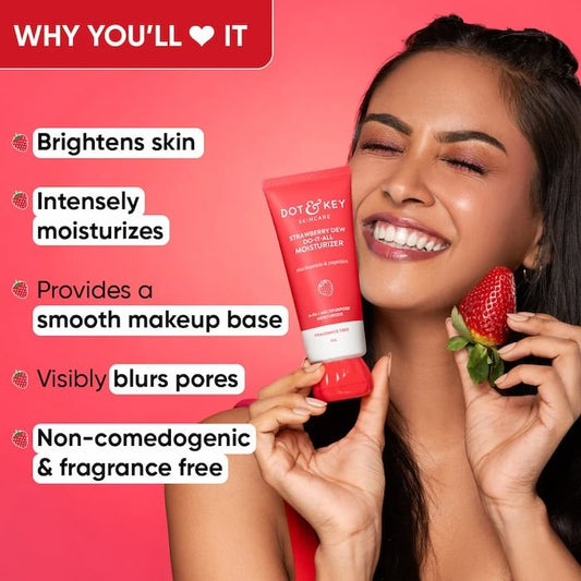 Dot & Key Strawberry Dew Brightening Moisturizer (80g)