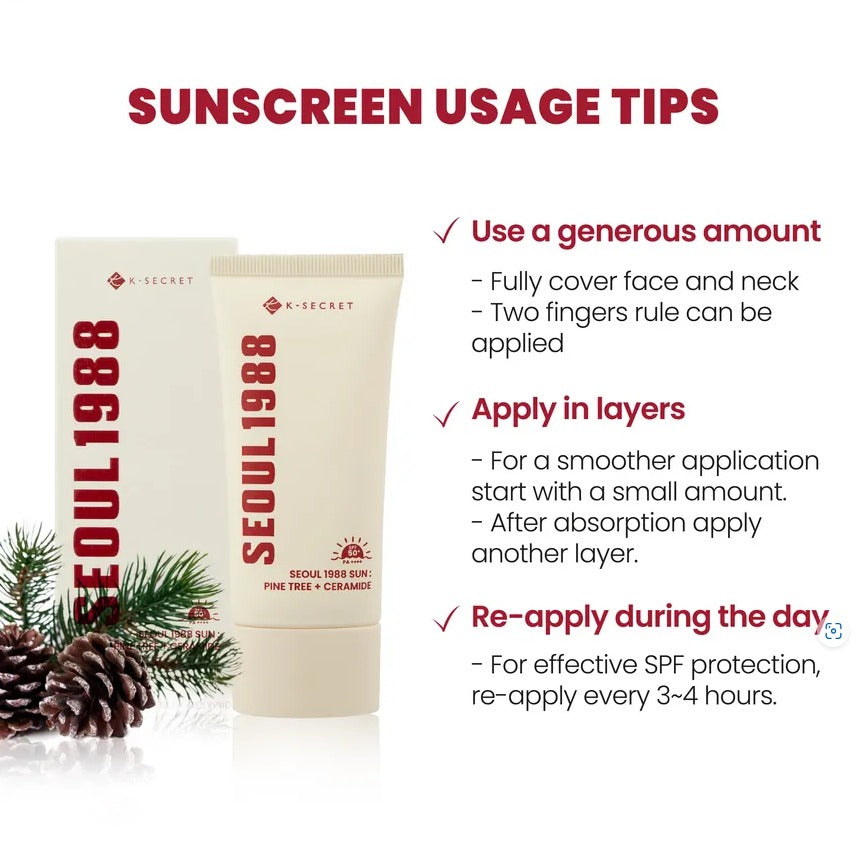 K-SECRET-SEOUL 1988 Sun:Pine Tree + Ceramide (50ml)