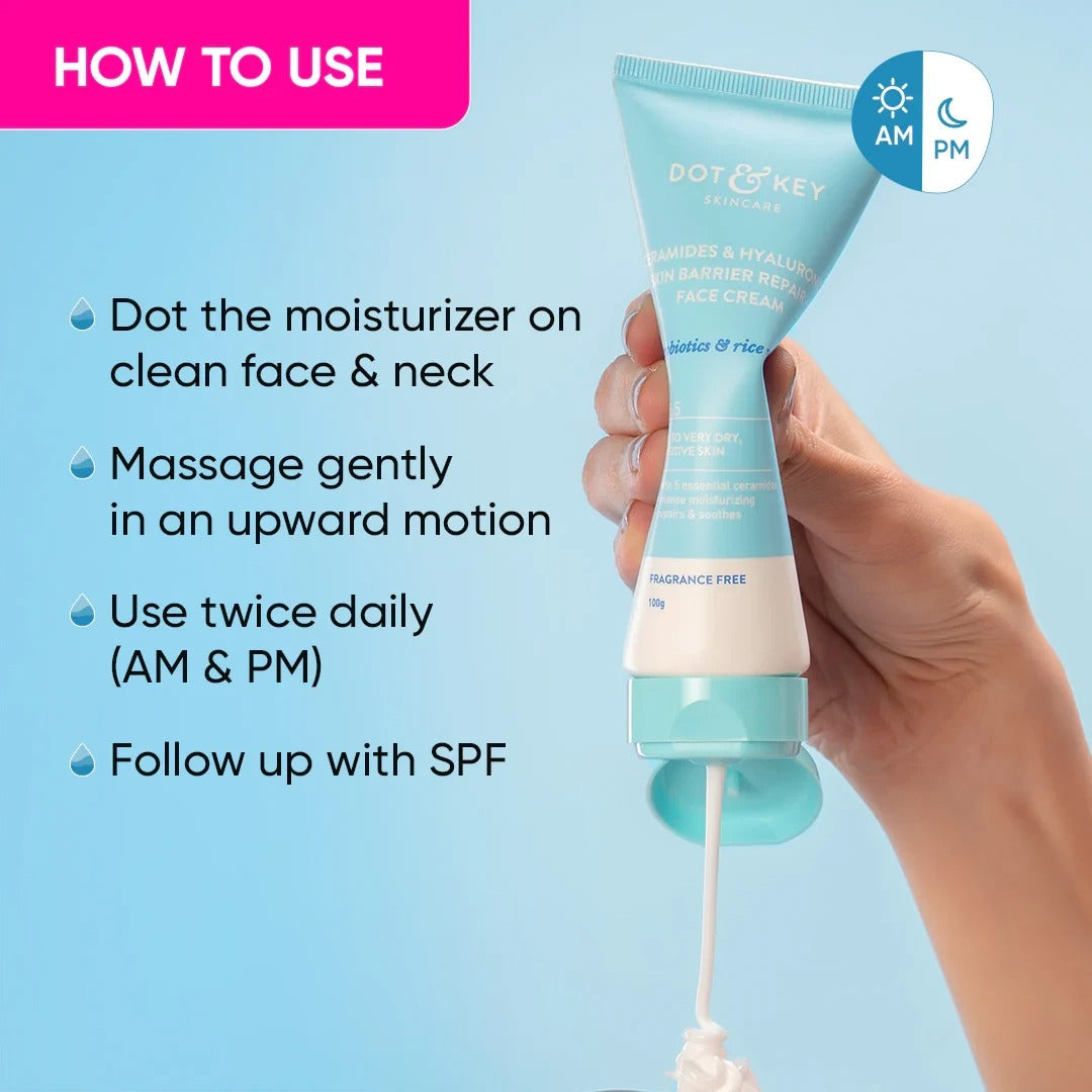 Dot & Key Ceramides & Hyaluronic Barrier Repair Moisturizer (120ml)