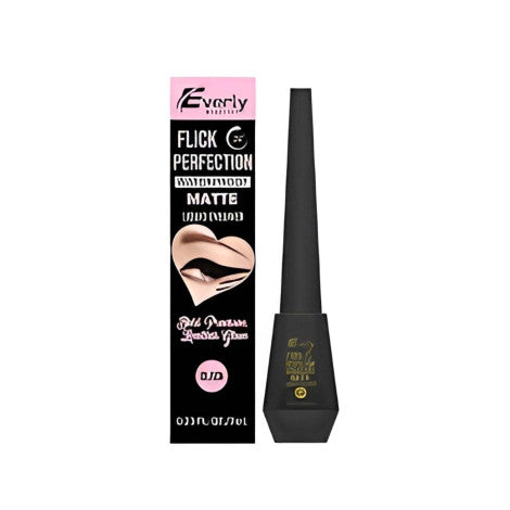 Everly Flick Perfection Waterproof Matte Liquid Eyeliner - Black