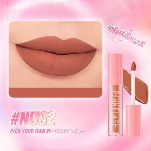 PINKFLASH Transferproof Liquid Matte Lipstick #NU02 (2gm)