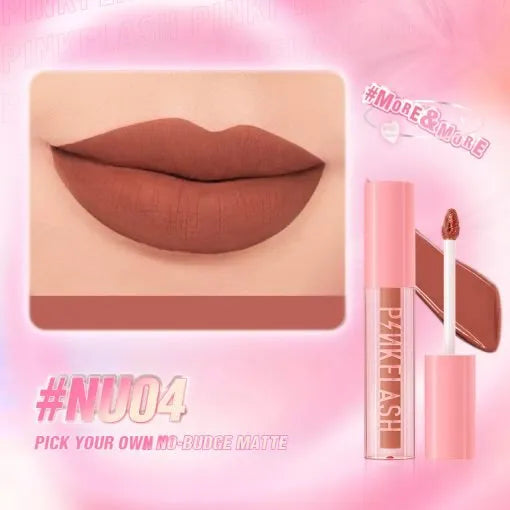 PINKFLASH Transferproof Liquid Matte Lipstick #NU04 (2gm)