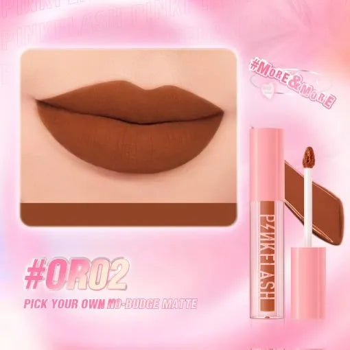 PINKFLASH Transferproof Liquid Matte Lipstick #OR02 (2gm)