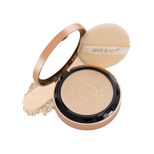 Swiss Beauty Silky & Smooth Oil Control Pressed Powder Compact with SPF 15 - 02 Natural