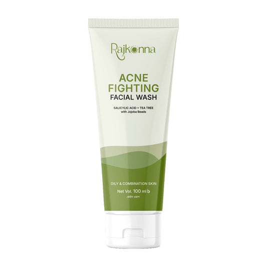 Rajkonna Acne Fighting Facial Wash With Jojoba Beads (100ml)