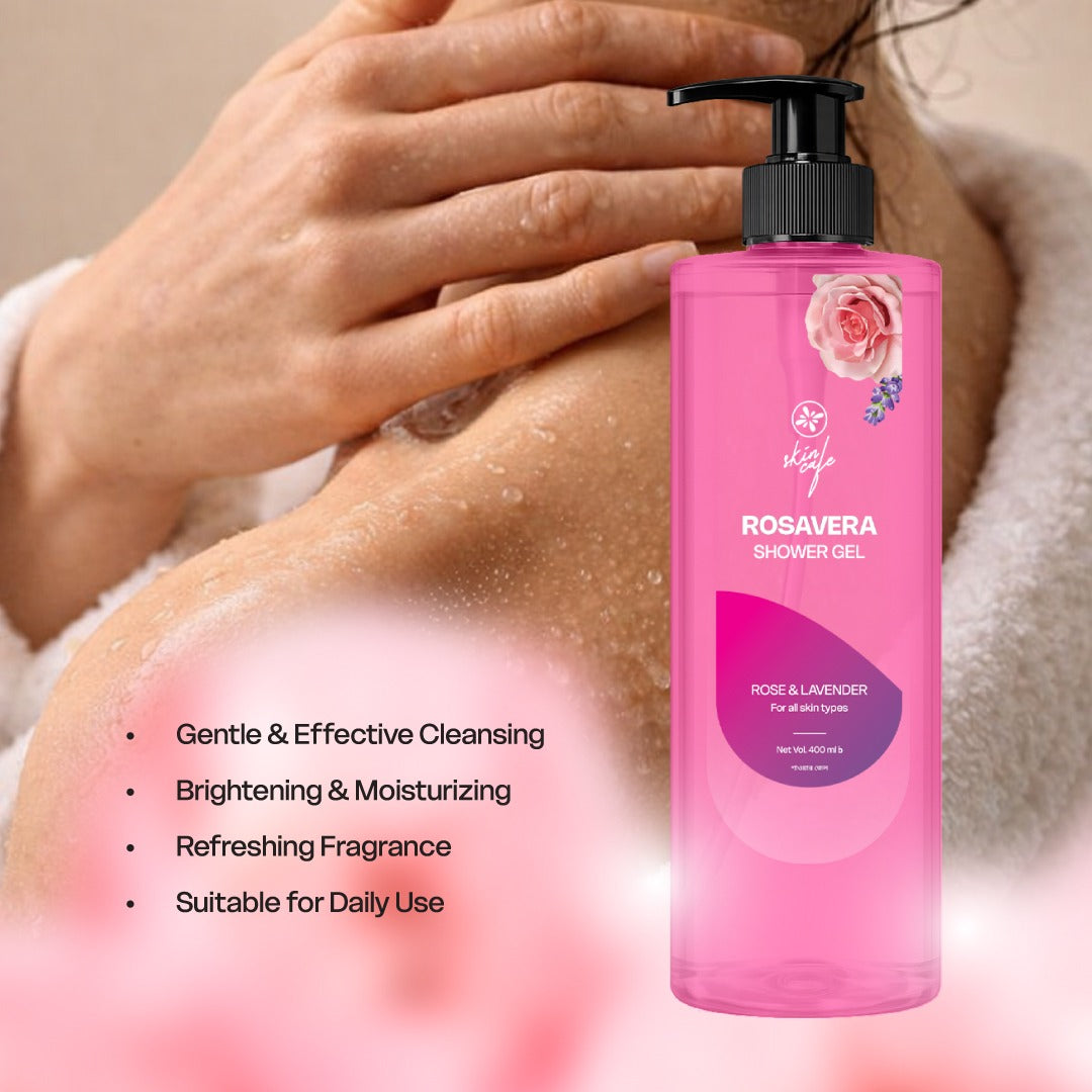 Skin Cafe Rosavera Shower Gel (400ml)