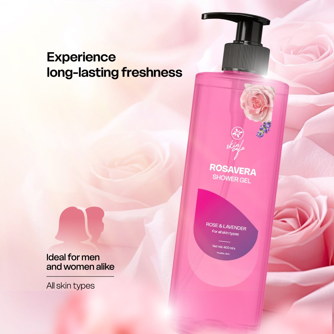 Skin Cafe Rosavera Shower Gel (400ml)