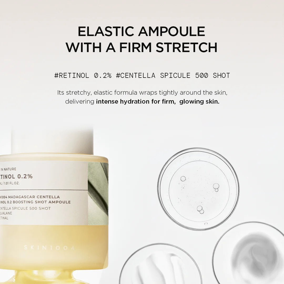 SKIN1004 Madagascar Centella Retinol 0.2 Boosting Shot Ampoule (30ml)