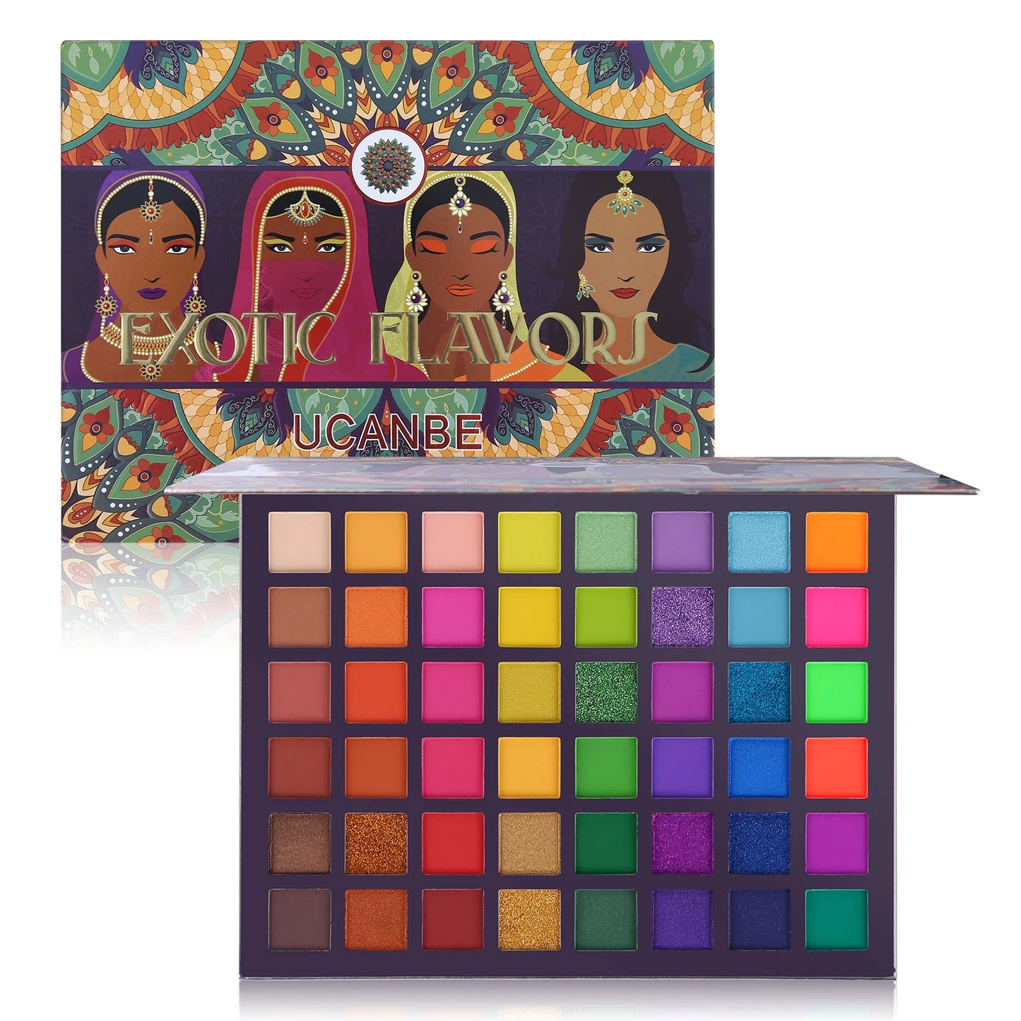 UCANBE 48 Colors Exotic Flavors Eyeshadow Palette