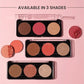 Swiss Beauty CHEEK-A-BOO 3-in-1 Face Palette BLUSHER|CONTOUR|HIGHLIGHTER - Shade 03