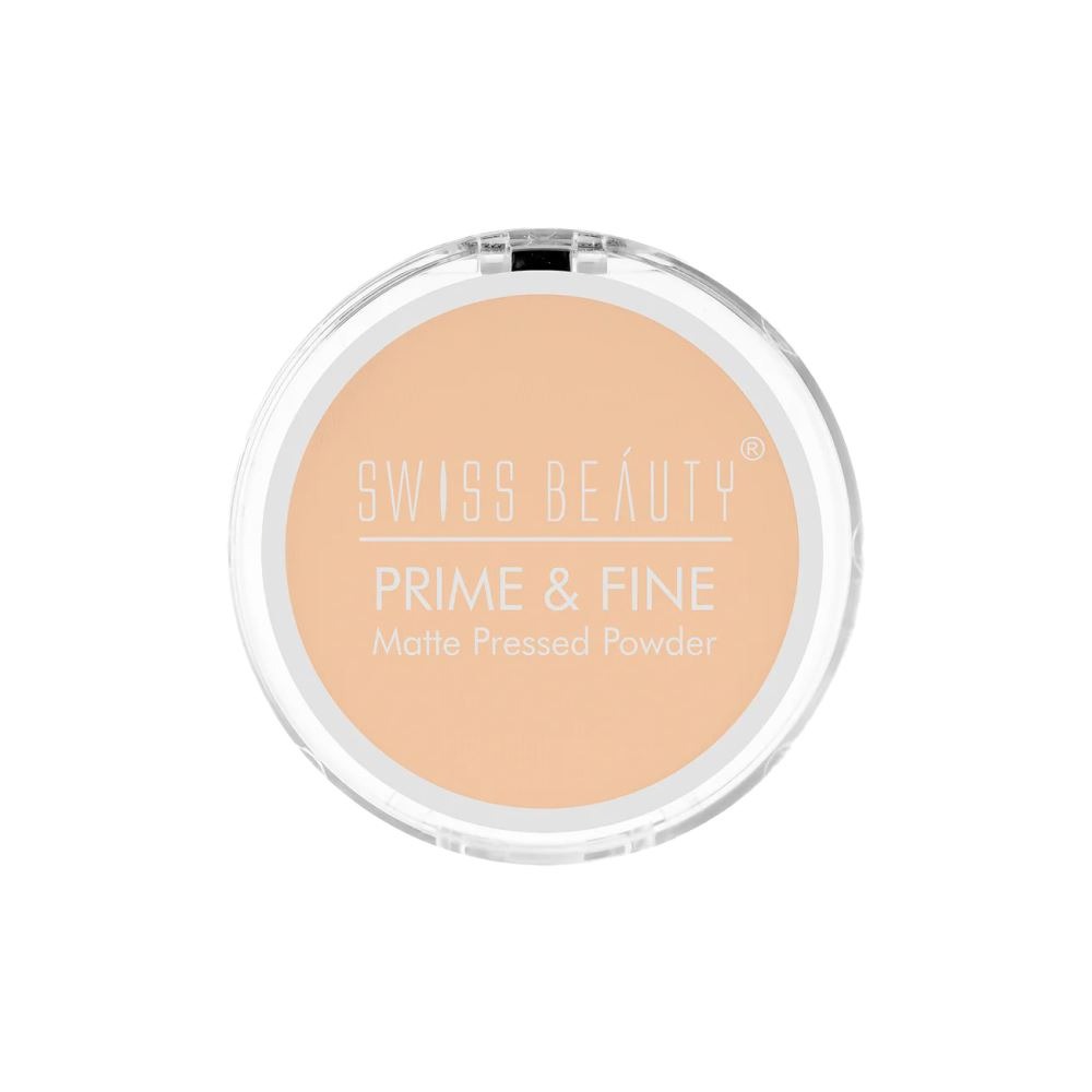 Swiss Beauty Prime & Fine Matte Pressed Powder - 03 (Nude Beige)