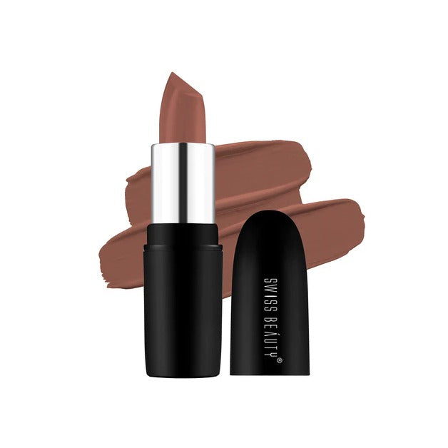 Swiss Beauty Pure Matte Lipstick - Caramel - 214