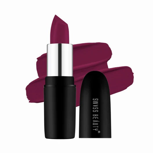 Swiss beauty Pure Matte Lipstick 224 (Red Wine)