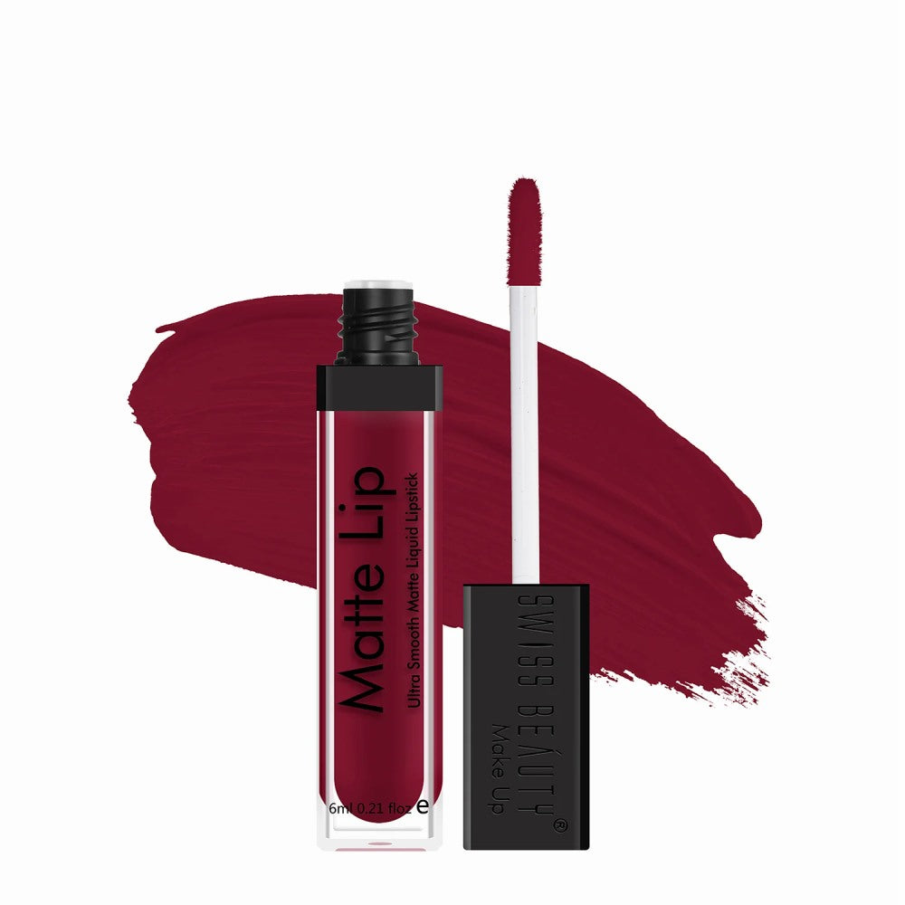Swiss Beauty Ultra Smooth Matte Liquid Lipstick - Deep Manogany 38