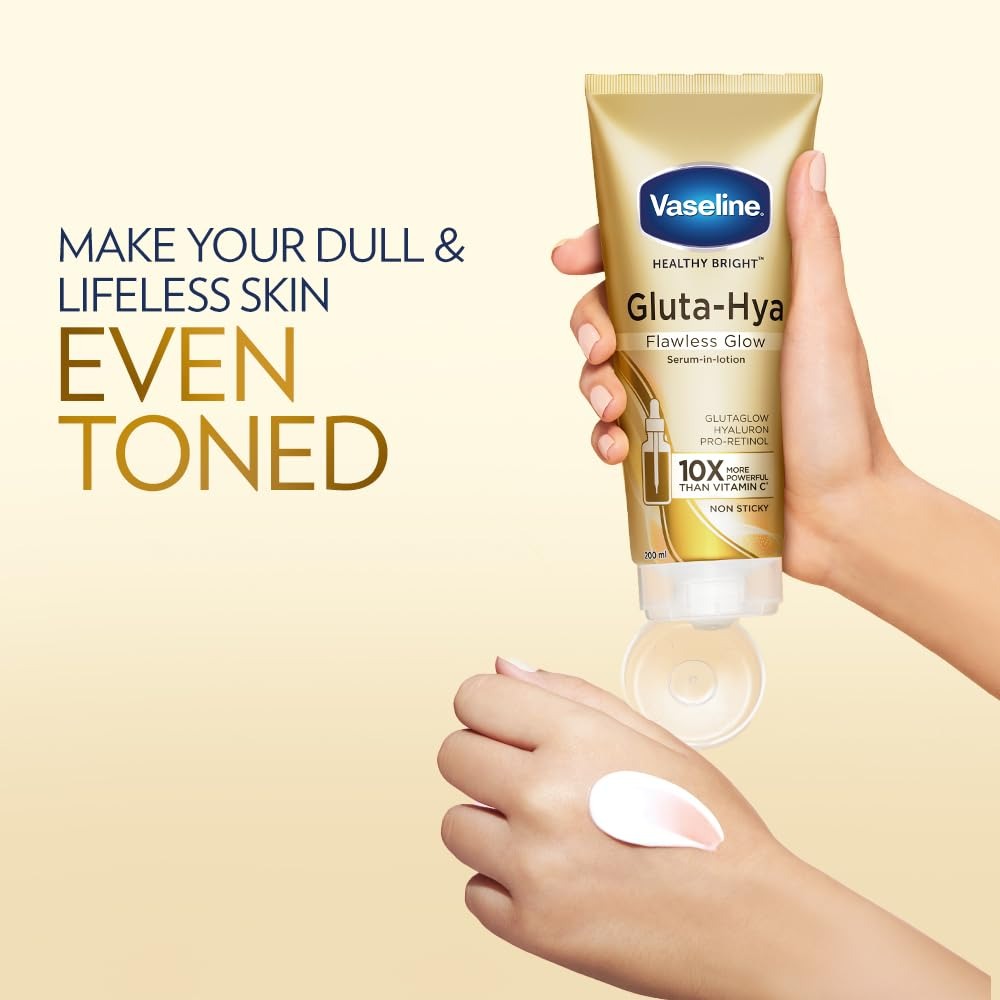 Vaseline Gluta Hya Flawless Glow Serum in Lotion (200ml)