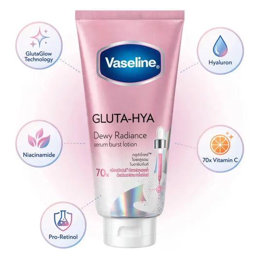 Vaseline Gluta Hya Serum Burst Lotion Dewy Radiance