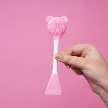 Silicone Face Mask Applicator baby pink