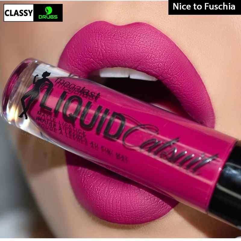 wet n wild MegaLast Liquid Catsuit Matte Lipstick - Nice To Fuchsia