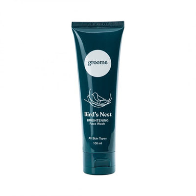 Groome face wash – Groome Bird's Nest Brightening 100ml tube front