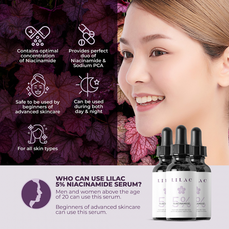 LILAC NIACINAMIDE SERUM 5% (30ml)