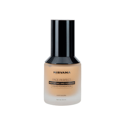 Nirvana Color Face Perfect Liquid Foundation – Light Golden 30ml