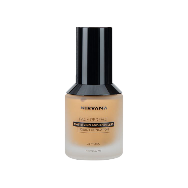 Nirvana Color Face Perfect Liquid Foundation – Light  Honey (30ml)